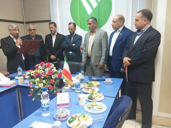 مراسم معارفه مدیریت جدید شعب پست بانک استان قم