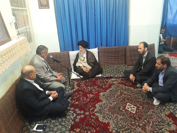 دیدار مدیر کل ICT قم با مرجع عالیقدر جهان تشیع حضرت آیت الله العظمی علوی گرگانی (مدظله)