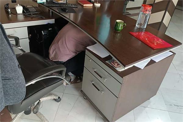برگزاری مانور زلزله در اداره کل ارتباطات و فناوری اطلاعات استان قم