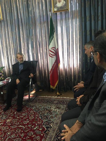 دیدار مدیر کل ICT قم با دکتر لاریجانی ریاست مجلس شورای اسلامی