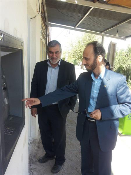 بازدید مدیر کل ICT قم از دستگاه های ATM روستاهای قم