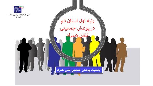 رتبه اول استان قم در پوشش جمعیتی تلفن همراه