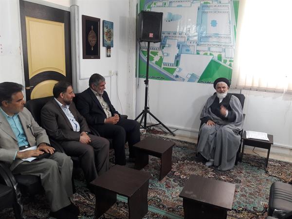دیدار مهندس هانی مدیر کل ICT قم با امام جمعه پردیسان