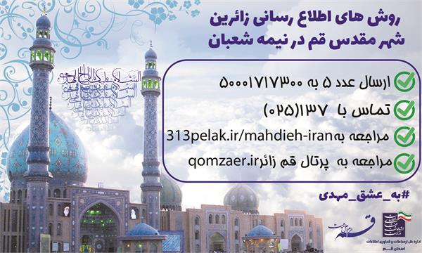 روش های اطلاع رسانی زائرین شهر مقدس قم در نیمه شعبان